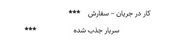 ثبت حسابداری سربار جذب شده